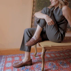 JUDY - Cafe Regina Romero Zapato Mocasin De Piso Para Dama En Piel 9 JUDY - Cafe Regina Romero Zapato Mocasin De Piso Para Dama En Piel -Reginaromero Tienda de ventas 51