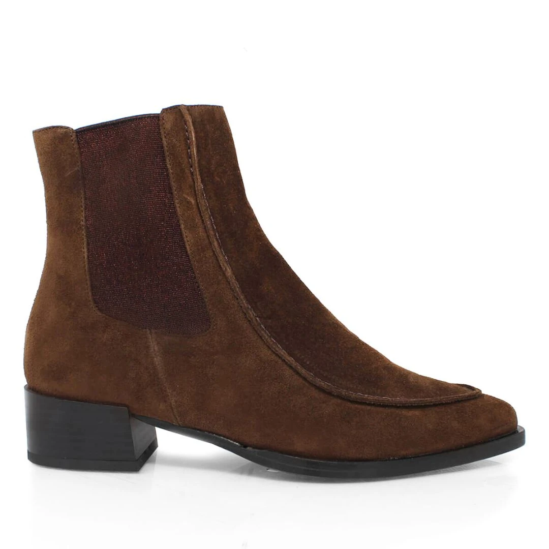 HARRY 40 - ChocolateRegina Romero Zapato Bota Botin Tacon Alto Para Dama En Piel 1 HARRY 40 - ChocolateRegina Romero Zapato Bota Botin Tacon Alto Para Dama En Piel