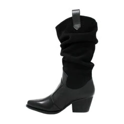 MADELEINE 60 - Negro Regina Romero Zapato Bota Botin Tacon Bajo Para Dama En Piel 17 MADELEINE 60 - Negro Regina Romero Zapato Bota Botin Tacon Bajo Para Dama En Piel -Reginaromero Tienda de ventas Regina Romero Botin Madeleine Piel Ante Negro 3