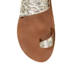 AMAYA - Oro Claro Regina Romero Resort Zapato Sandalia De Piso Para Dama En Piel -Reginaromero Tienda de ventas Regina Romero Resort Sandalia Amaya Chetah Oro 4 a82070f0 7aed 4e7f 814f 826533e0efe4