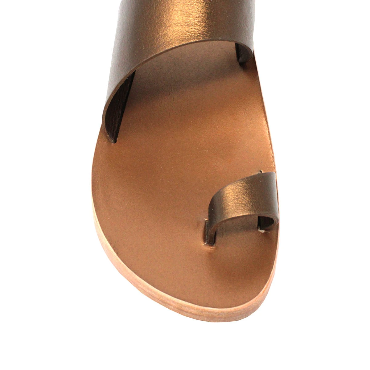 AMAYA - Bronce Regina Romero Resort Zapato Sandalia De Piso Para Dama En Piel 9 AMAYA - Bronce Regina Romero Resort Zapato Sandalia De Piso Para Dama En Piel - Imagen 9