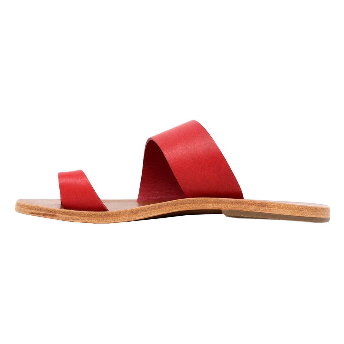 AMAYA - Rojo Regina Romero Resort Zapato Sandalia De Piso Para Dama En Piel 7 AMAYA - Rojo Regina Romero Resort Zapato Sandalia De Piso Para Dama En Piel - Imagen 7