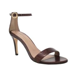 CLAUDINE 85 - Cafe Regina Romero Zapato Sandalia Zapatilla Tacon Alto Para Dama En Piel -Reginaromero Tienda de ventas Regina Romero Zapatilla Sandalia Claudina Lizard Cafe 2 fb6bb9f5 8842 43b0 bc8f 4511a86ba498