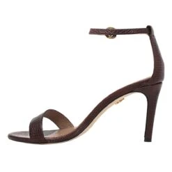 CLAUDINE 85 - Cafe Regina Romero Zapato Sandalia Zapatilla Tacon Alto Para Dama En Piel -Reginaromero Tienda de ventas Regina Romero Zapatilla Sandalia Claudina Lizard Cafe 3 4ab954c2 eda0 485a be01 bb3156ea4480