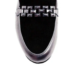 CARINA - Inox Y Negro Regina Romero Zapato Mocasin De Piso Para Dama En Piel -Reginaromero Tienda de ventas Regina Romero Zapato Mocasin Carina Piel Onix Ante Negro 5 2994ce9a 970a 4eca 9b64 91b79e81d1db