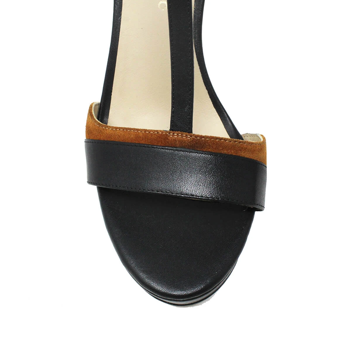PITA 125 - Negro Y Terracota Regina Romero Zapato Sandalia Plataforma Tacon Alto Para Dama En Piel - Imagen 9