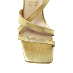 PIA 100 - Oro Regina Romero Zapato Sandalia Zapatilla Tacon Alto Para Dama En Piel -Reginaromero Tienda de ventas Regina Romero Zapatilla Sandalia Pia Piel Oro 4 9c75bb41 e194 410c 9fab 1611e7a816dc