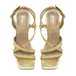 PIA 100 - Oro Regina Romero Zapato Sandalia Zapatilla Tacon Alto Para Dama En Piel -Reginaromero Tienda de ventas Regina Romero Zapatilla Sandalia Pia Piel Oro 6 1f867242 bab2 4387 bd96 1187d917897f