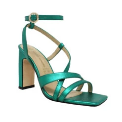 PIA 100 - Esmeralda Regina Romero Zapato Sandalia Zapatilla Tacon Alto Para Dama En Piel -Reginaromero Tienda de ventas Regina Romero Zapatilla Sandalia Pia Piel Verde Esmeralda 2 de411127 f26f 47b9 9cfa 65f6cf7282c9