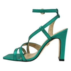 PIA 100 - Esmeralda Regina Romero Zapato Sandalia Zapatilla Tacon Alto Para Dama En Piel -Reginaromero Tienda de ventas Regina Romero Zapatilla Sandalia Pia Piel Verde Esmeralda 3 380db5a9 9291 4729 84ca 810843c3824c