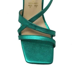 PIA 100 - Esmeralda Regina Romero Zapato Sandalia Zapatilla Tacon Alto Para Dama En Piel -Reginaromero Tienda de ventas Regina Romero Zapatilla Sandalia Pia Piel Verde Esmeralda 4 d3d6a4f9 b558 426a bf45 5fee241e9105