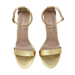 CLAUDINE 85 - Oro Regina Romero Zapato Sandalia Zapatilla Tacon Alto Para Dama En Piel -Reginaromero Tienda de ventas Regina Romero Zapatilla Tacon Alto Sandalia Claudine 75 Oro Claro 6 01407317 3745 43e0 9ab7 2981d24399c4