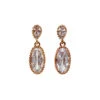 ARETES AMBERES - Cristal Y Dorado Regina RomeroArete Para Dama