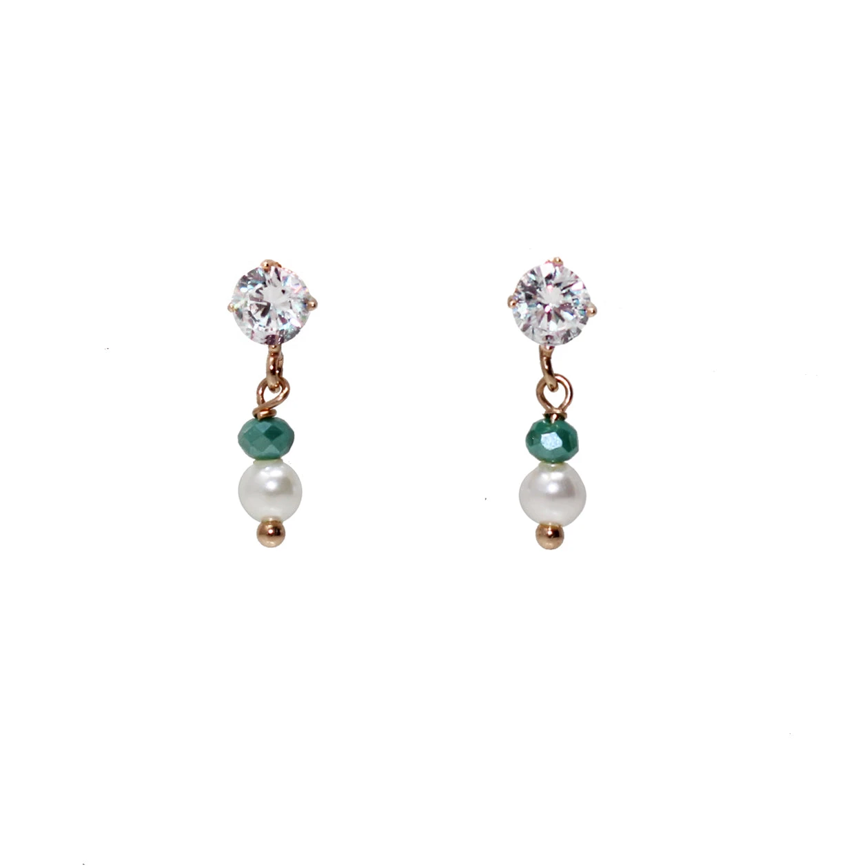 ARETES TAORMINA - Verde Esmeralda Y Plateado Regina RomeroArete Para Dama 1 ARETES TAORMINA - Verde Esmeralda Y Plateado Regina RomeroArete Para Dama