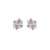 ARETES VARSOVIA - Lila Y Oro Rosado Regina RomeroArete Para Dama