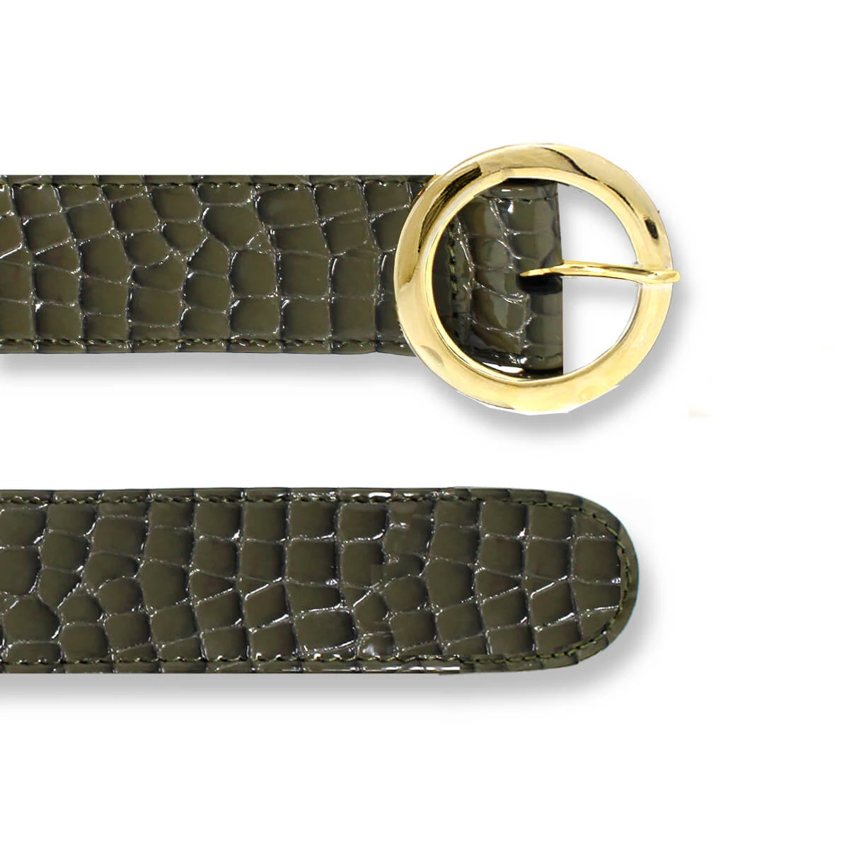 AMY - Verde Regina Romero Accesorio Cinturon Para Dama En Piel 2 AMY - Verde Regina Romero Accesorio Cinturon Para Dama En Piel - Imagen 2