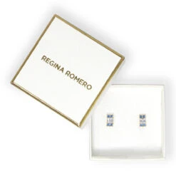 ARETES CORDOBA - Color Zafiro Marino Y Cuarzo Regina RomeroArete Para Dama 9 ARETES CORDOBA - Color Zafiro Marino Y Cuarzo Regina RomeroArete Para Dama -Reginaromero Tienda de ventas Regina Romero aretes Cordoba cristal zafiro oro 3