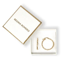 ARETES CAPRI - Dorado Regina Romero Arete Para Dama -Reginaromero Tienda de ventas Regina Romero aretes arracadas Capri dorado 4