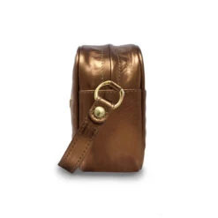 COLETTE - Bronce Regina Romero Accesorio Bolso Para Dama En Piel -Reginaromero Tienda de ventas Regina Romero bolso Collete oro viejo 2 piel 3