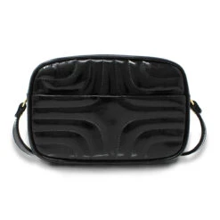 COLETTE - Blanco Y Negro Regina Romero Accesorio Bolso Para Dama En Piel -Reginaromero Tienda de ventas Regina Romero bolso Collette charol negro borrego 3