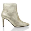 ANTONIA 75 - Oro Regina Romero Zapato Bota Botin Tacon Alto Para Dama En Piel