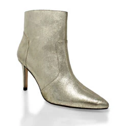 ANTONIA 75 - Oro Regina Romero Zapato Bota Botin Tacon Alto Para Dama En Piel -Reginaromero Tienda de ventas Regina Romero bota botin Antonia oro claro piel 3