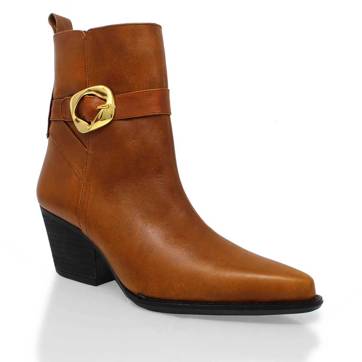 AUSTIN 60 - Avellana Regina Romero Zapato Bota Botin Tacon Bajo Para Dama En Piel 6 AUSTIN 60 - Avellana Regina Romero Zapato Bota Botin Tacon Bajo Para Dama En Piel - Imagen 6