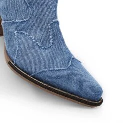 BAILEY 60 - Denim Regina Romero Zapato Bota Botin Tacon Bajo Para Dama -Reginaromero Tienda de ventas Regina Romero bota botin Bailey mezclilla denim 6