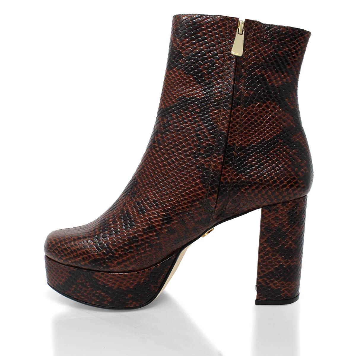 ELSY 95 - Cafe Regina Romero Zapato Bota Botin Plataforma Tacon Alto Para Dama En Piel 6 ELSY 95 - Cafe Regina Romero Zapato Bota Botin Plataforma Tacon Alto Para Dama En Piel - Imagen 6