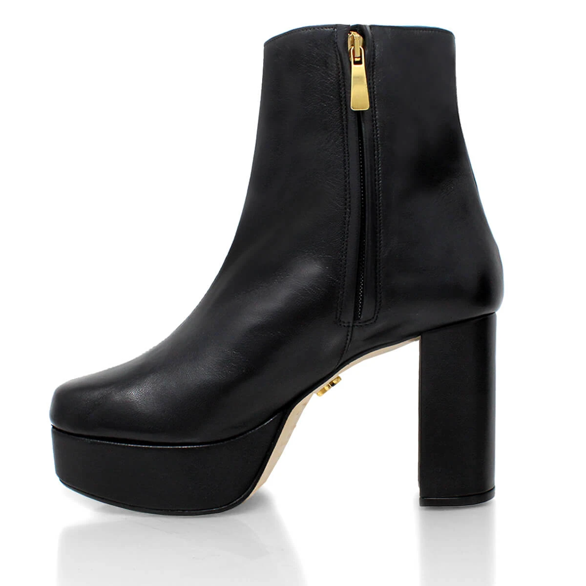 ELSY 95 - Negro Regina Romero Zapato Bota Botin Plataforma Tacon Alto Para Dama En Piel 3 ELSY 95 - Negro Regina Romero Zapato Bota Botin Plataforma Tacon Alto Para Dama En Piel - Imagen 3