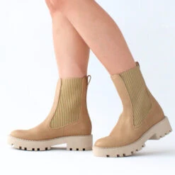 HERA - Beige Regina Romero Zapato Bota Botin Para Dama En Piel -Reginaromero Tienda de ventas Regina Romero bota botin Hera piel 11