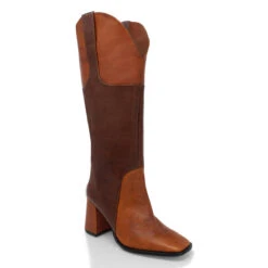 KING 75 - Tan Regina Romero Zapato Bota Botin Tacon Alto Para Dama En Piel -Reginaromero Tienda de ventas Regina Romero bota botin King tan piel Re edit 3