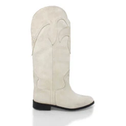 LAREDO - Ante Arena Regina Romero Zapato Bota Botin Tacon Bajo Para Dama En Piel