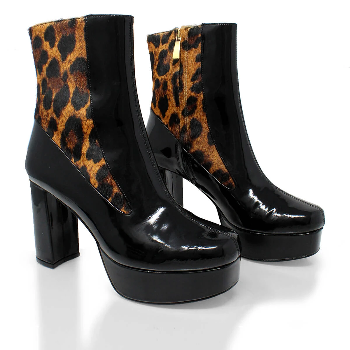 MARILINA 95 - Negro Y Cafe Regina Romero Zapato Bota Botin Plataforma Tacon Alto Para Dama En Piel 8 MARILINA 95 - Negro Y Cafe Regina Romero Zapato Bota Botin Plataforma Tacon Alto Para Dama En Piel - Imagen 8