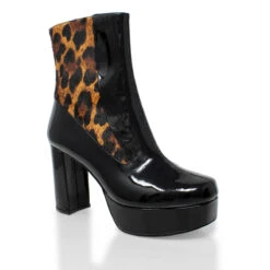 MARILINA 95 - Negro Y Cafe Regina Romero Zapato Bota Botin Plataforma Tacon Alto Para Dama En Piel 16 MARILINA 95 - Negro Y Cafe Regina Romero Zapato Bota Botin Plataforma Tacon Alto Para Dama En Piel -Reginaromero Tienda de ventas Regina Romero bota botin Marilina cafe negro piel 3