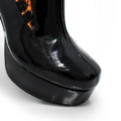 MARILINA 95 - Negro Y Cafe Regina Romero Zapato Bota Botin Plataforma Tacon Alto Para Dama En Piel 19 MARILINA 95 - Negro Y Cafe Regina Romero Zapato Bota Botin Plataforma Tacon Alto Para Dama En Piel -Reginaromero Tienda de ventas Regina Romero bota botin Marilina cafe negro piel 6