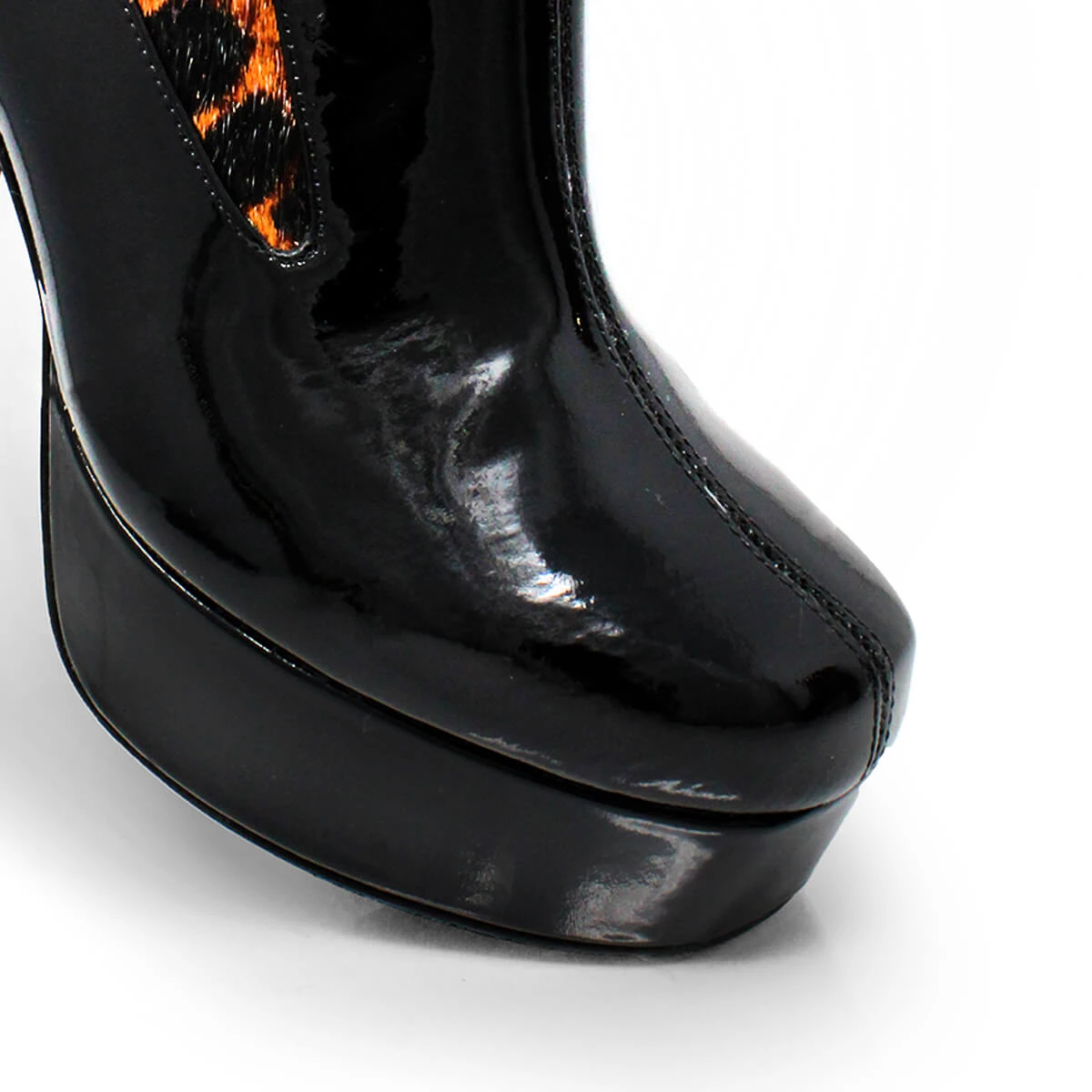 MARILINA 95 - Negro Y Cafe Regina Romero Zapato Bota Botin Plataforma Tacon Alto Para Dama En Piel 9 MARILINA 95 - Negro Y Cafe Regina Romero Zapato Bota Botin Plataforma Tacon Alto Para Dama En Piel - Imagen 9