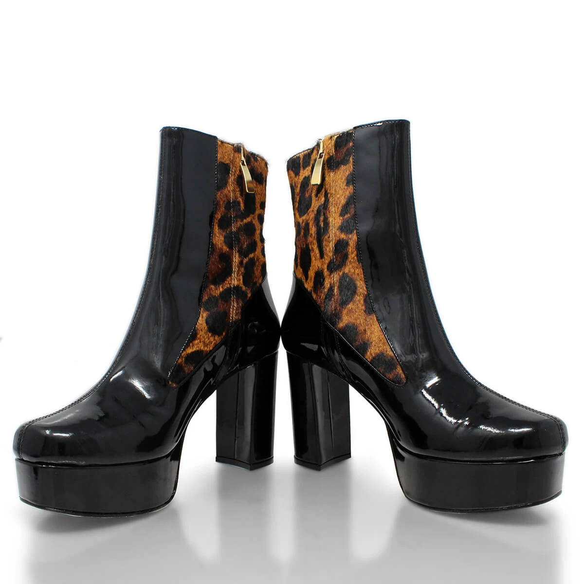 MARILINA 95 - Negro Y Cafe Regina Romero Zapato Bota Botin Plataforma Tacon Alto Para Dama En Piel 11 MARILINA 95 - Negro Y Cafe Regina Romero Zapato Bota Botin Plataforma Tacon Alto Para Dama En Piel - Imagen 11