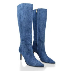 MITZY 75 - Denim Regina Romero Zapato Bota Larga Tacon Alto Para Dama -Reginaromero Tienda de ventas Regina Romero bota botin Mitzy mezclilla 2 6bbdb2b7 b97f 4ebc a39d 377e8f6e5d1a