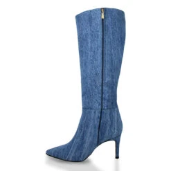 MITZY 75 - Denim Regina Romero Zapato Bota Larga Tacon Alto Para Dama -Reginaromero Tienda de ventas Regina Romero bota botin Mitzy mezclilla 4 37225082 96f6 4582 ac4a 81b0d6dd65b6