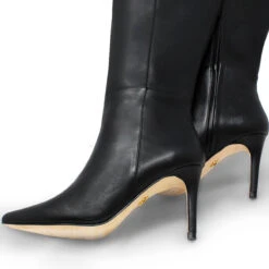 MITZY 75 - Negro Regina Romero Zapato Bota Larga Tacon Alto Para Dama En Piel -Reginaromero Tienda de ventas Regina Romero bota botin Mitzy negro piel 7