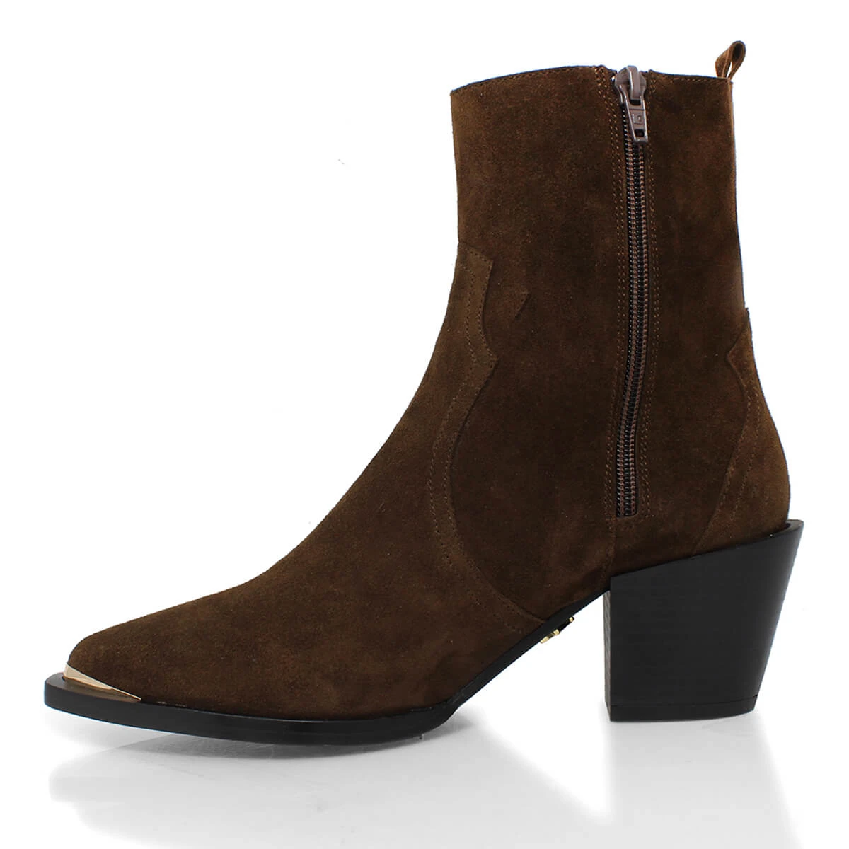 ROSARIO 70 - Chocolate Regina Romero Zapato Bota Botin Tacon Alto Para Dama En Piel 6 ROSARIO 70 - Chocolate Regina Romero Zapato Bota Botin Tacon Alto Para Dama En Piel - Imagen 6