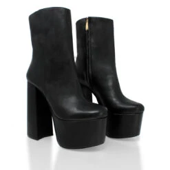 TOWER 150 - Negro Regina Romero Zapato Bota Botin Plataforma Tacon Alto Para Dama En Piel 17 TOWER 150 - Negro Regina Romero Zapato Bota Botin Plataforma Tacon Alto Para Dama En Piel -Reginaromero Tienda de ventas Regina Romero bota botin Tower negro piel 2