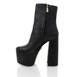 TOWER 150 - Negro Regina Romero Zapato Bota Botin Plataforma Tacon Alto Para Dama En Piel 16 TOWER 150 - Negro Regina Romero Zapato Bota Botin Plataforma Tacon Alto Para Dama En Piel -Reginaromero Tienda de ventas Regina Romero bota botin Tower negro piel 4