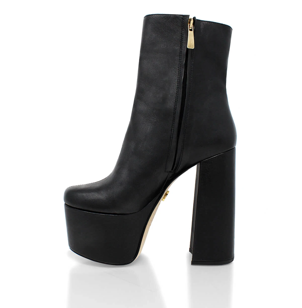 TOWER 150 - Negro Regina Romero Zapato Bota Botin Plataforma Tacon Alto Para Dama En Piel 8 TOWER 150 - Negro Regina Romero Zapato Bota Botin Plataforma Tacon Alto Para Dama En Piel - Imagen 8