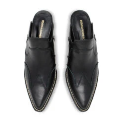 TRACY 60 - Negro Regina Romero Zapato Zapatilla Tacon Bajo Para Dama En Piel -Reginaromero Tienda de ventas Regina Romero bota botin Tracy negro piel 2