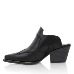 TRACY 60 - Negro Regina Romero Zapato Zapatilla Tacon Bajo Para Dama En Piel -Reginaromero Tienda de ventas Regina Romero bota botin Tracy negro piel 4