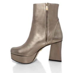 INGRID 95 - Seda Regina Romero Zapato Bota Botin Plataforma Tacon Alto Para Dama En Piel -Reginaromero Tienda de ventas Regina Romero bota botin seda piel 4