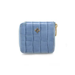 ATENEA - Azul Pastel Regina Romero Accesorio Monedero Para Dama En Piel