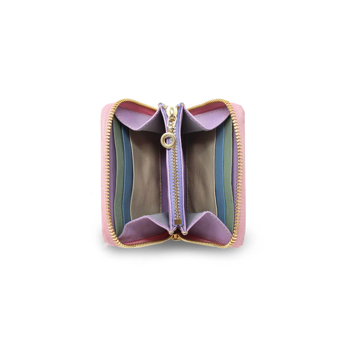 ATENEA - Rosa Pastel Regina Romero Accesorio Monedero Para Dama En Piel 5 ATENEA - Rosa Pastel Regina Romero Accesorio Monedero Para Dama En Piel - Imagen 5